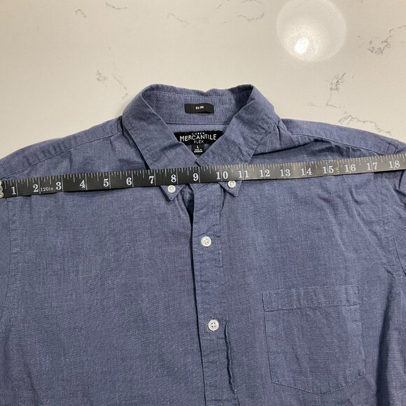 JCrew Slim flex casual shirt in Montclair Navy Size L - Picture 6 of 10